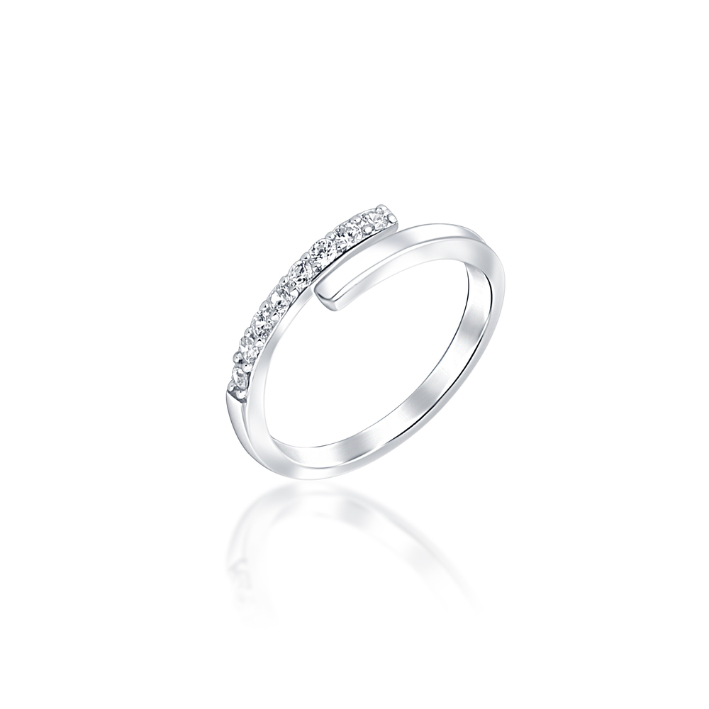 JVD Dámský stříbrný prsten se zirkony SVLR0654XE9BI58