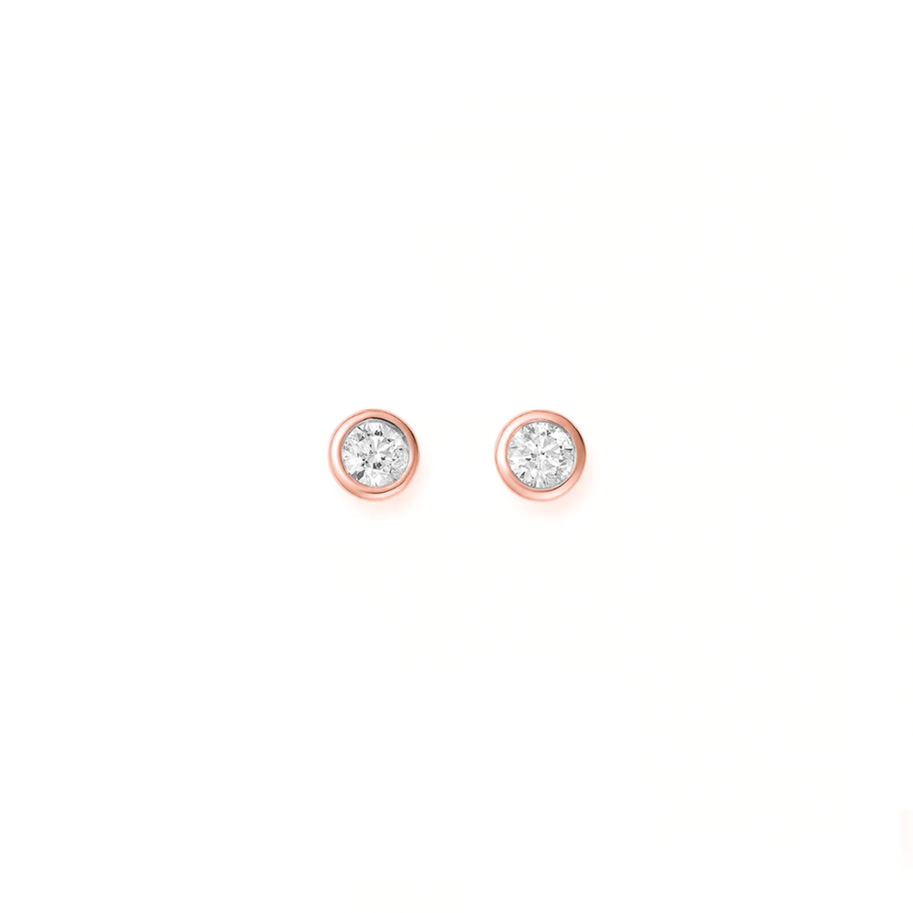JVD Třímilimetrové růžové pecky/pecičky se zirkonem 925/1000 SVLE1517XH2RO03