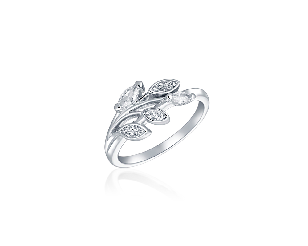 JVD Dámský stříbrný prsten se zirkony SVLR0690XH2BI54