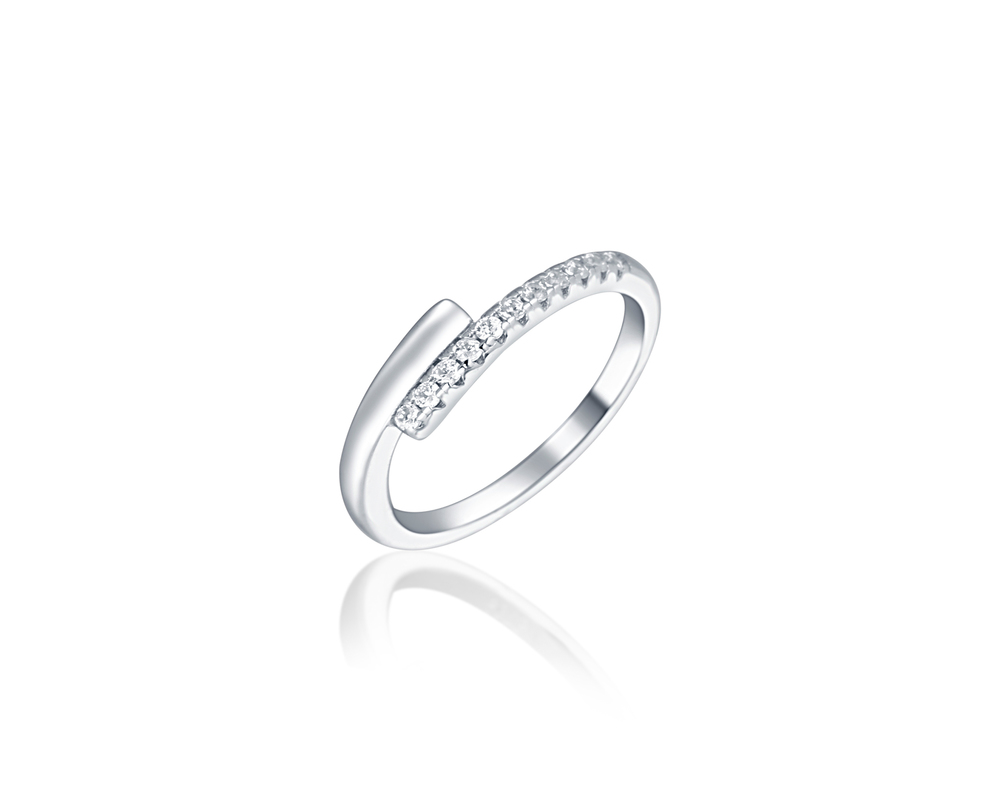 JVD Dámský stříbrný prsten se zirkony SVLR0682XH2BI56