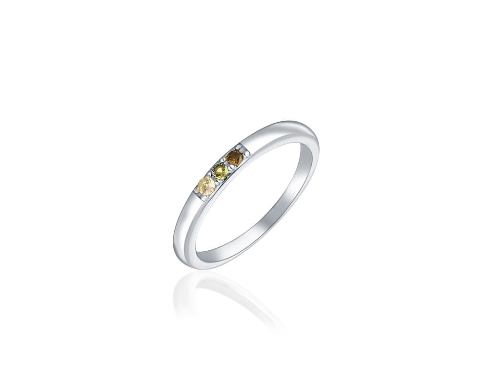 JVD Dámský stříbrný prsten s barevnými zirkony SVLR0528SH2Z157