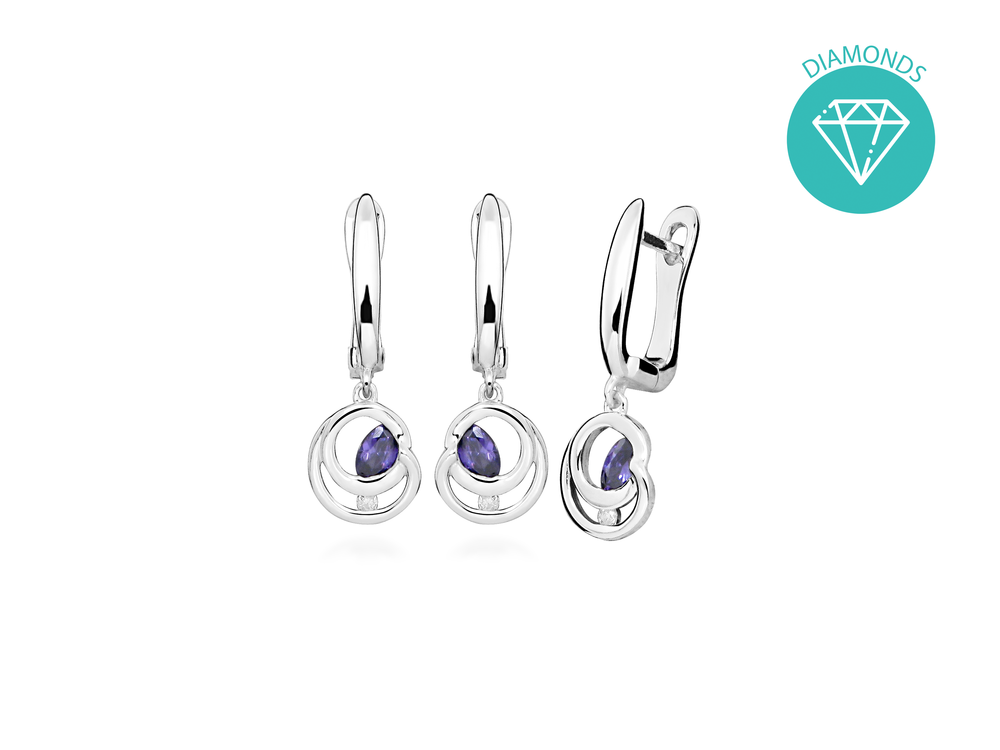 JVD Dámské briliantové stříbrné náušnice BRILIANT SVLE0506SH8F100