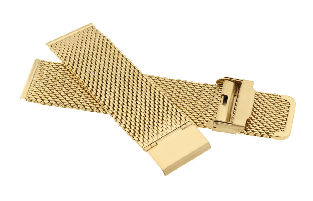 JVD Unisex zlatý kovový řemínek na hodinky Kovový tah KT MILAN G/24