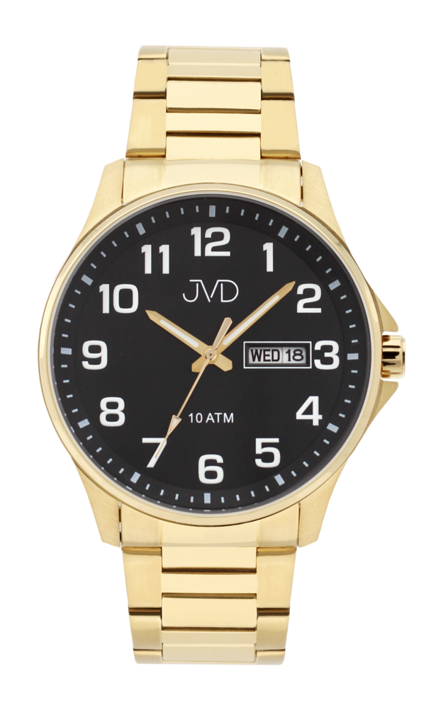 JVD Pánské pozlacené vodotěsné náramkové hodinky JVD JE611.5