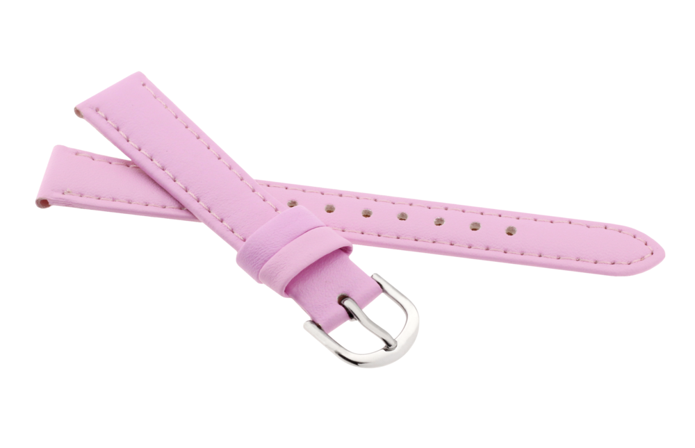 JVD Dámský růžový kožený řemínek na hodinky JVDRJ7207.6 16mm