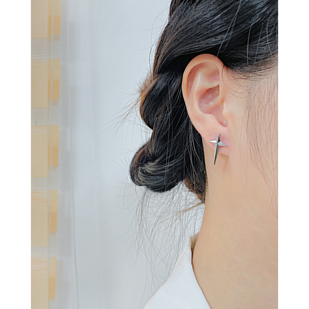 JVD Dámské elegantní ocelové peckové náušnice SSSE0070XF90000