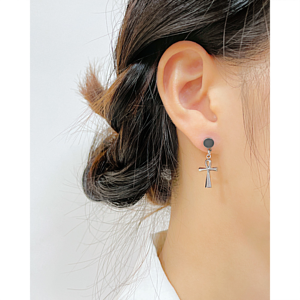 JVD Dámské ocelové visací náušnice na puzetku SSSE0048XF90000