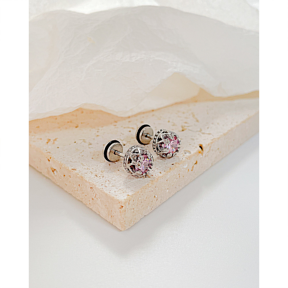 JVD Dámské peckové náušnice se zirkony SSSE0079XF9R200