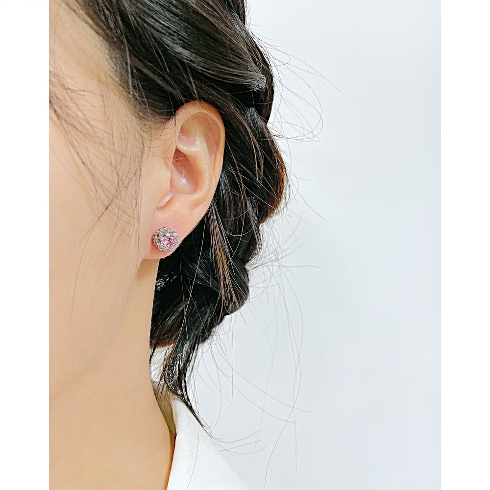 JVD Dámské peckové náušnice se zirkony SSSE0079XF9R200