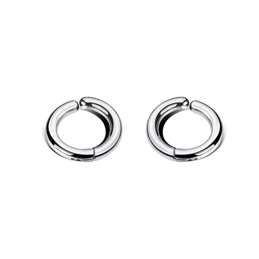 JVD Dámské ocelové kruhové náušnice SSSE0047XF9BI18