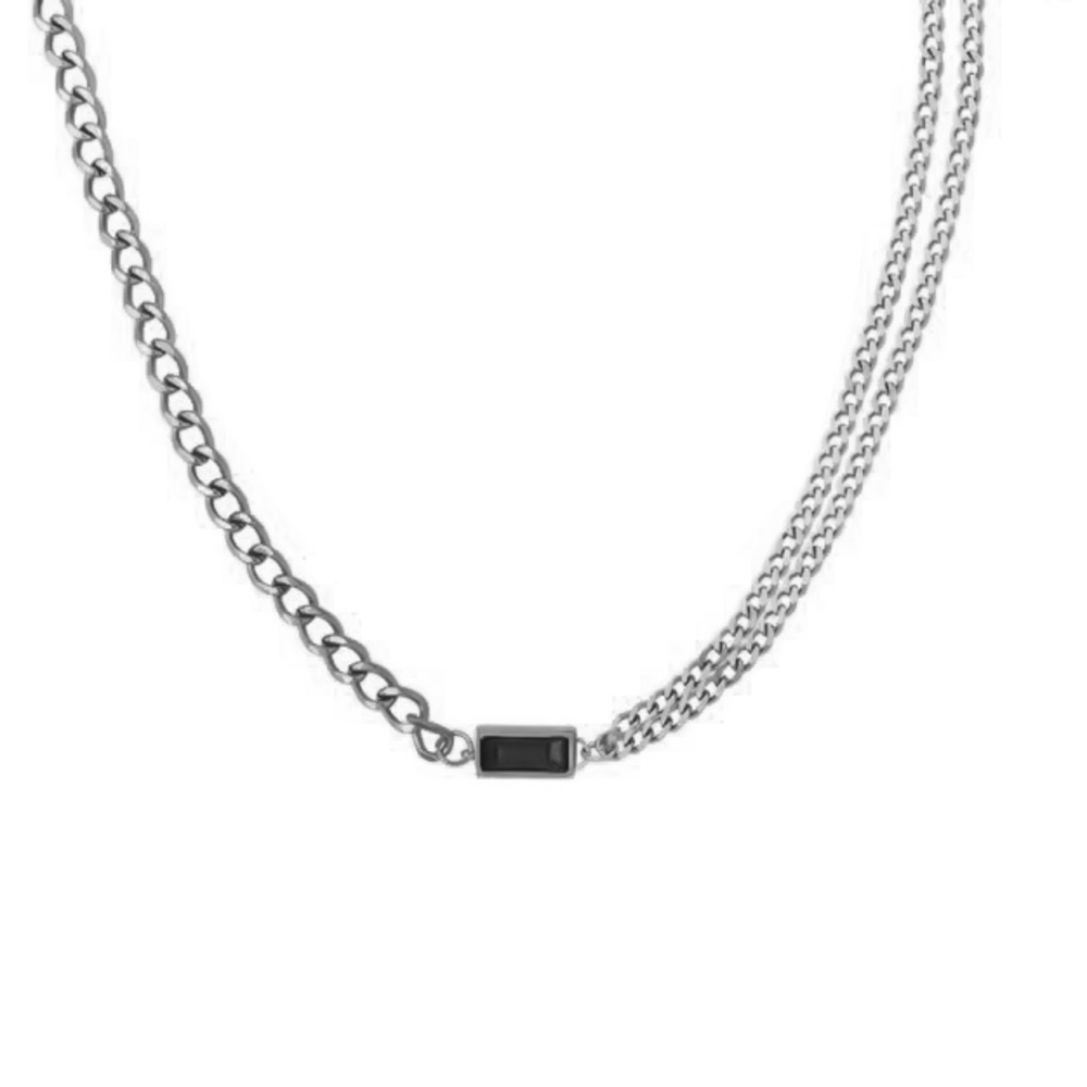 JVD Ocelový náhrdelník SSSN0037XJ2BL00