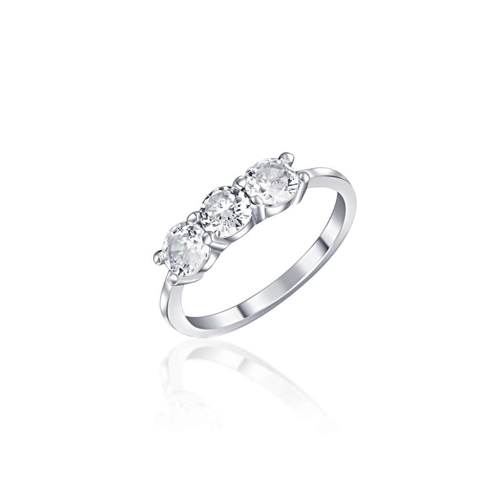 JVD Dámský stříbrný prsten se zirkony SVLR0706XH2BI56