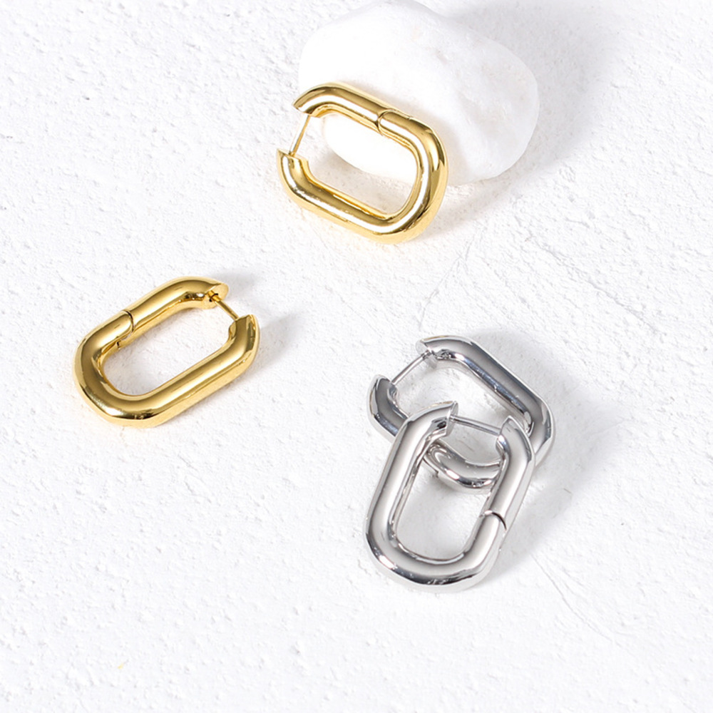 JVD Dámské kruhové ocelové náušnice SSSE0138XJ30000