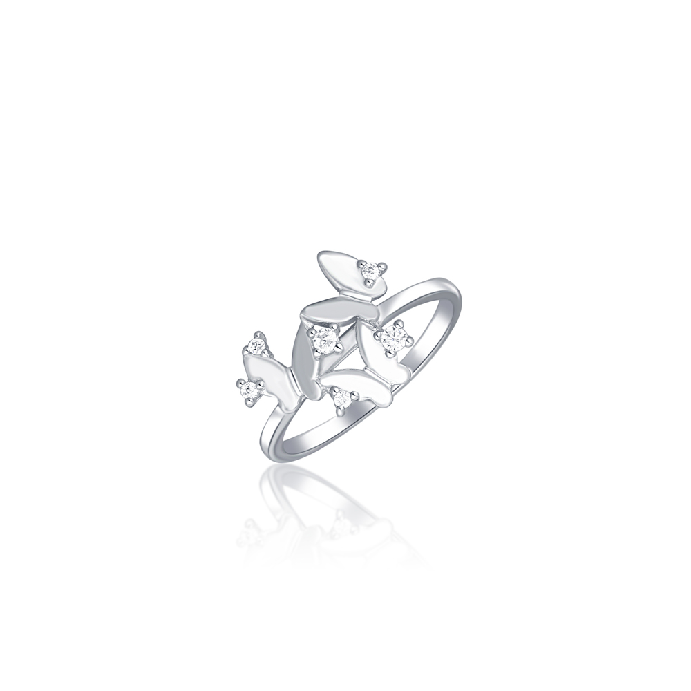 JVD Dámský stříbrný prsten se zirkony SVLR0735XI2BI54