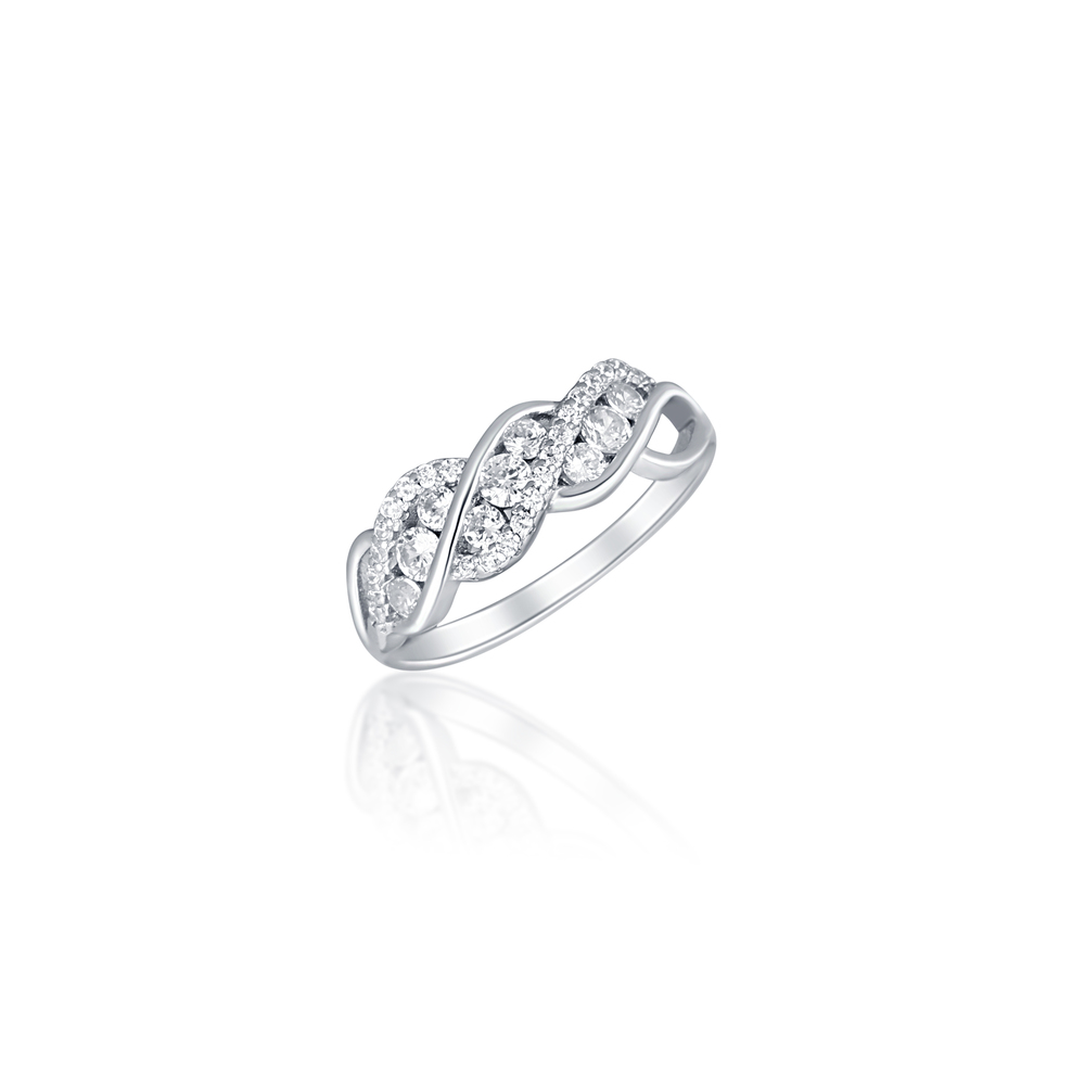 JVD Dámský stříbrný prsten se zirkony SVLR0755XI2BI58
