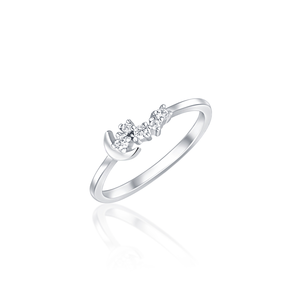 JVD Dámský elegantní stříbrný prsten se zirkony SVLR0746XI2BI58