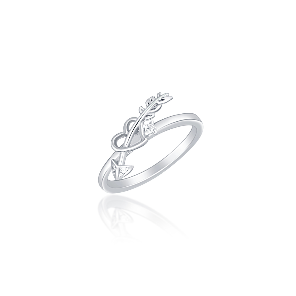 JVD Dámský elegantní stříbrný prsten SVLR0745XI2BI54
