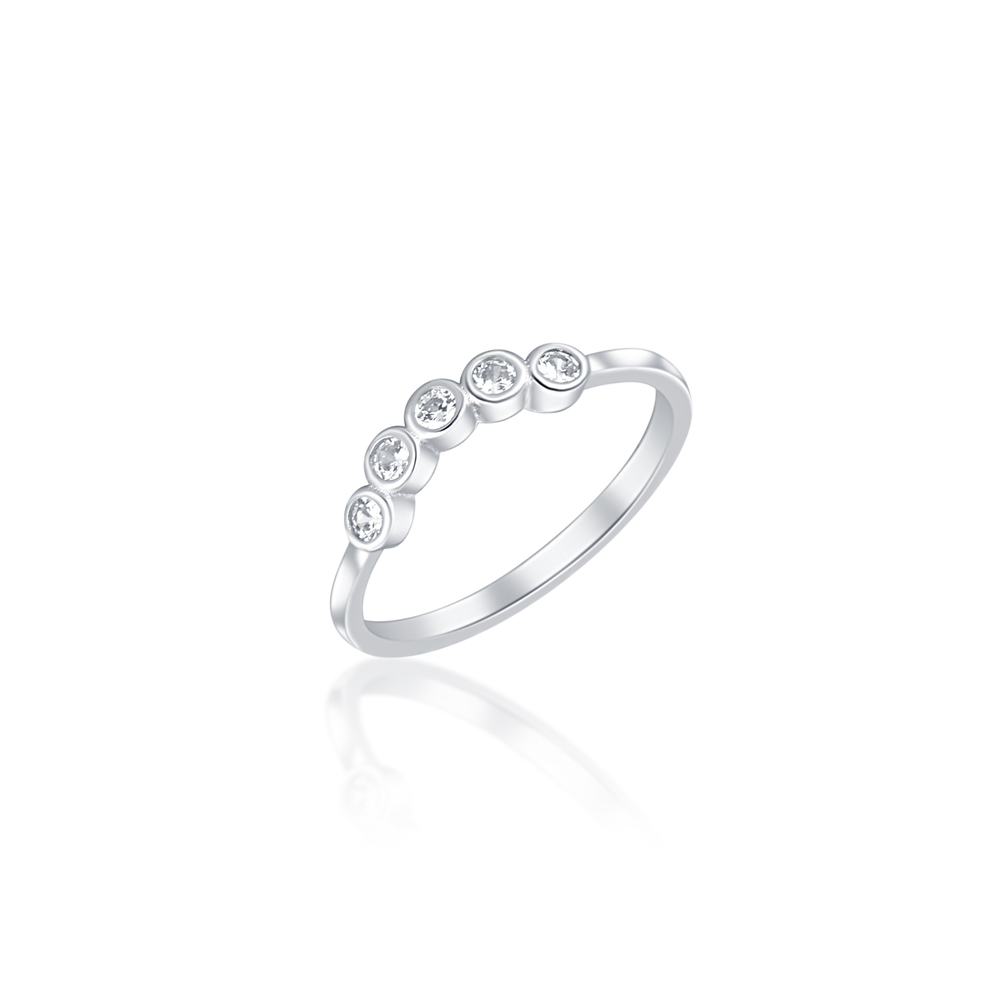 JVD Dámský stříbrný prsten se zirkony SVLR0740XI2BI56