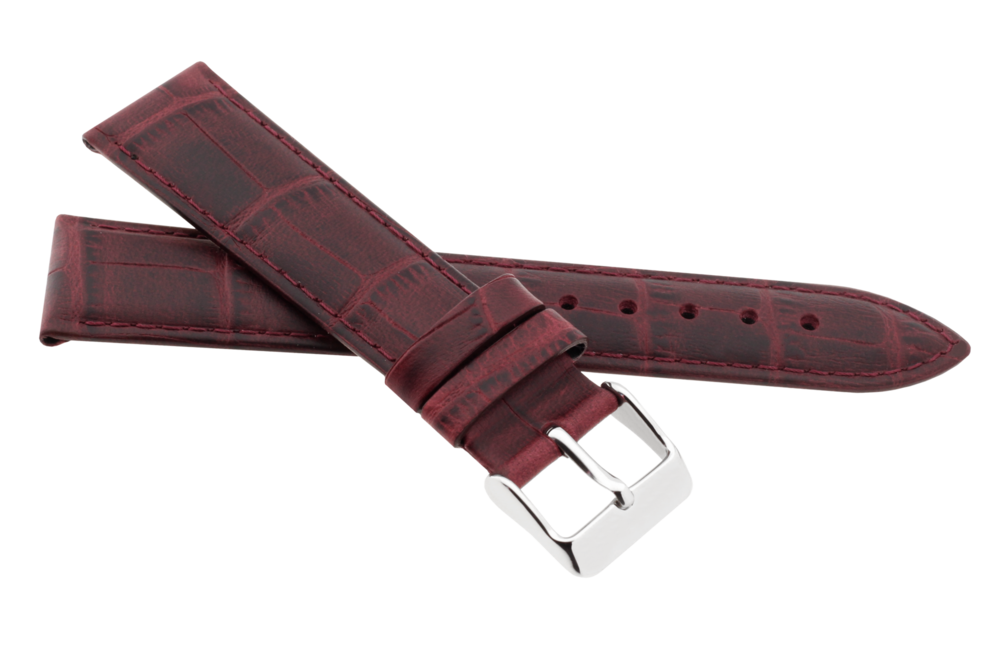 JVD Kožený unisex hnědý řemínek na hodinky R41705/22