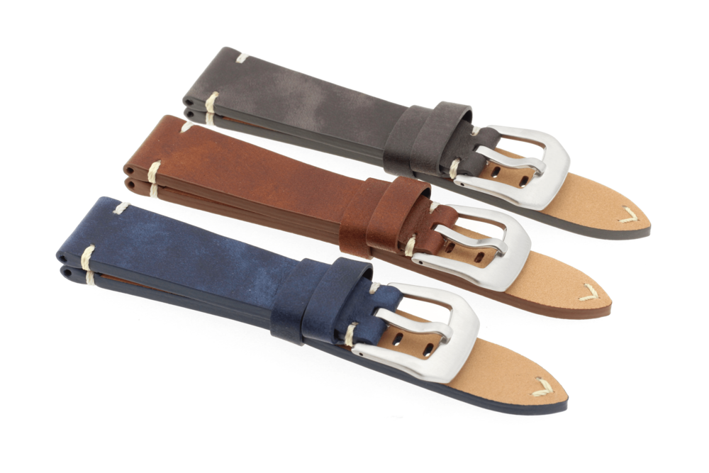 JVD Kožený pánský hnědý řemínek na hodinky R42103/20