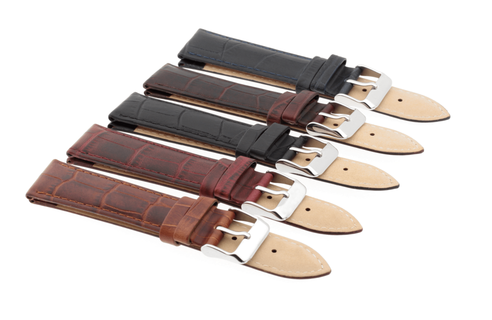 JVD Kožený unisex hnědý řemínek na hodinky R41705/22