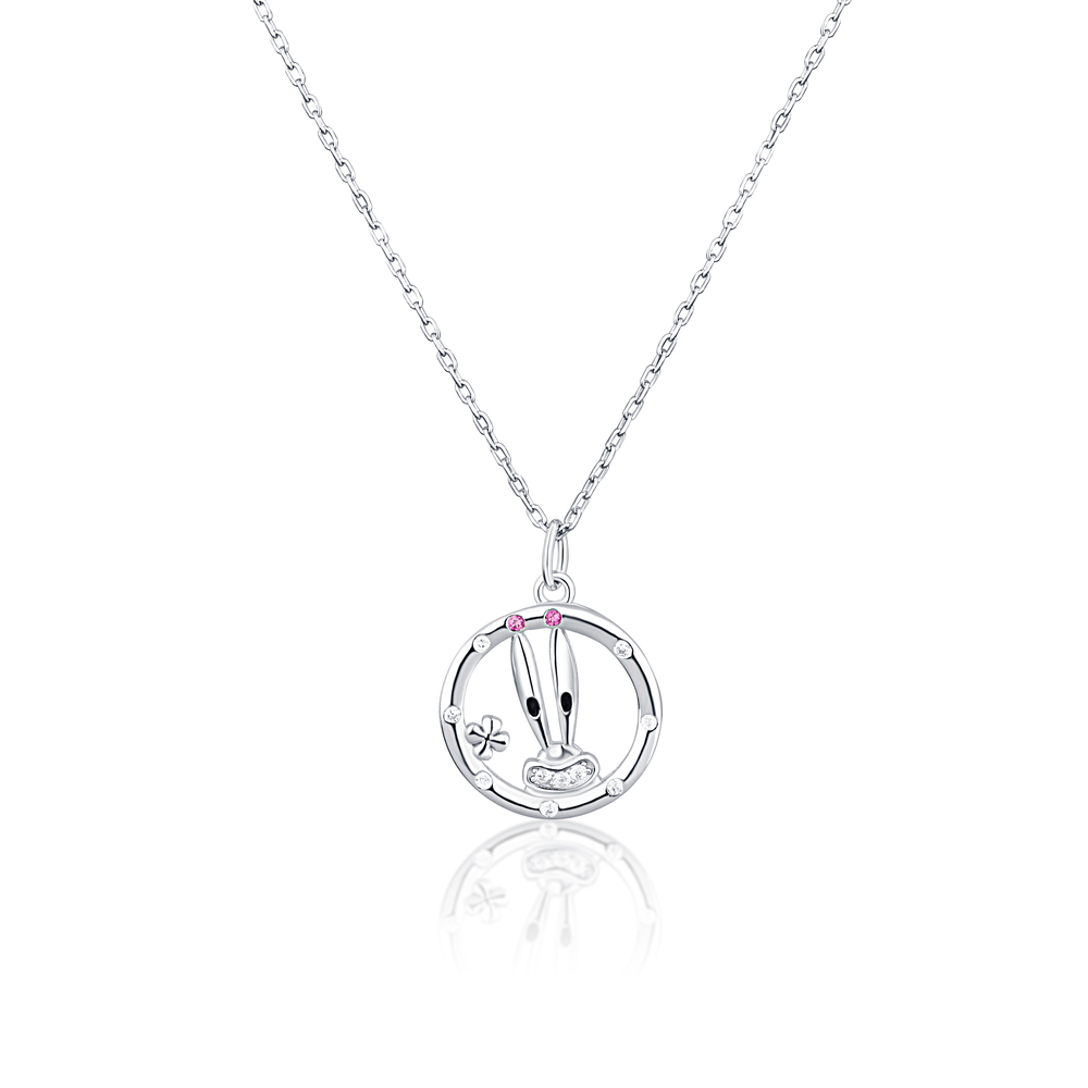 JVD Dámský stříbrný náhrdelník SVLN0357XI2BA45