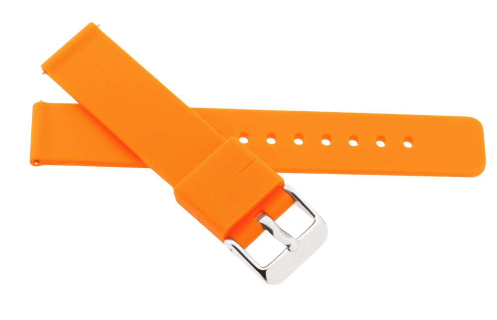 JVD Unisex oranžový gumový řemínek na hodinky R42510/18