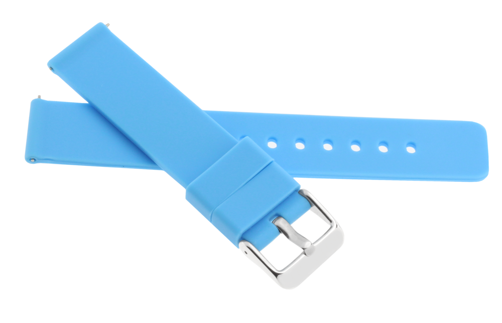 JVD Unisex modrý gumový řemínek na hodinky R42506/18