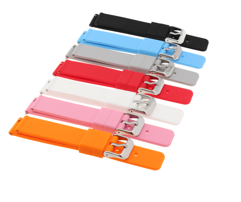 JVD Unisex červený gumový řemínek na hodinky R42507/18