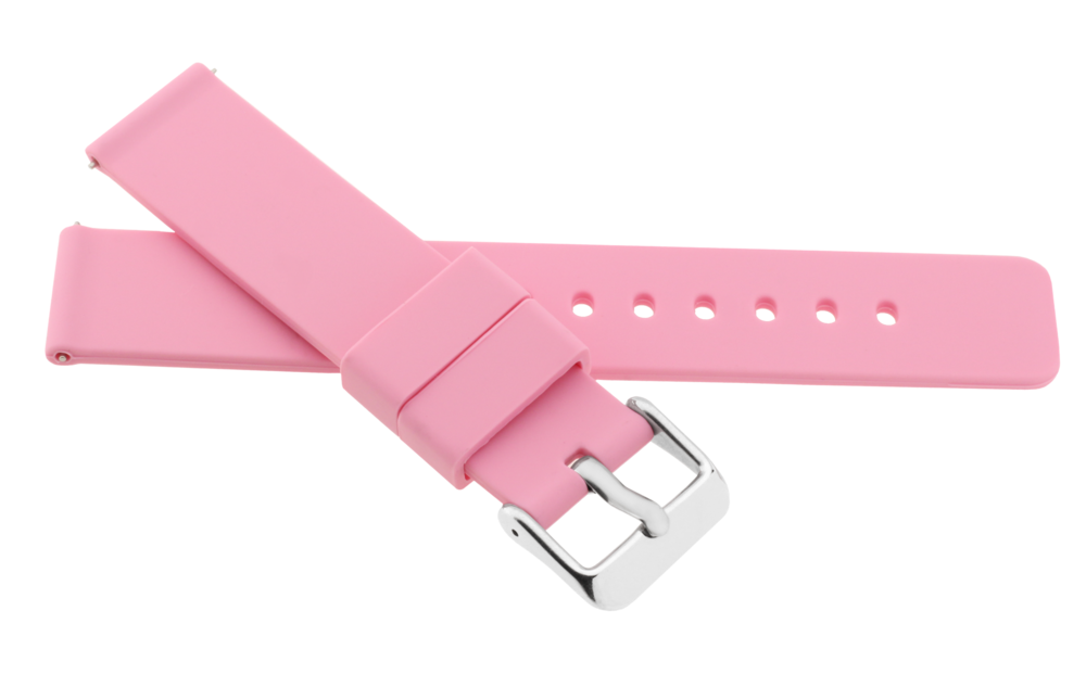 JVD Unisex růžlový gumový řemínek na hodinky R42520/18