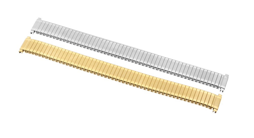 JVD Unisex kovový pružný stříbrný řemínek na hodinky Kovový tah KT 196/18