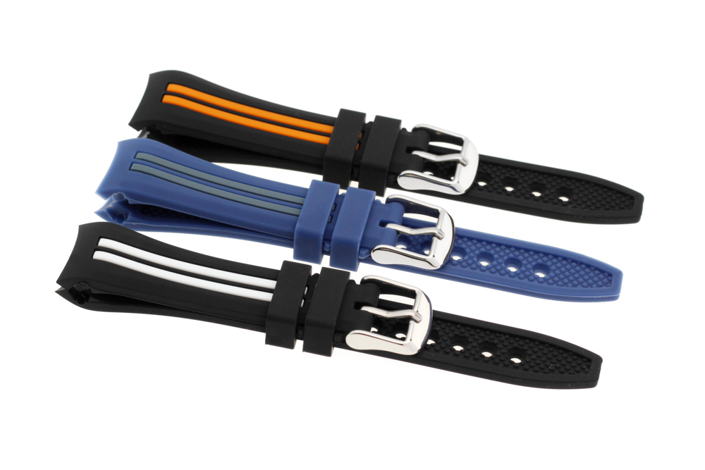 JVD Modrý gumový řemínek na hodinky JVD JVDRJ7187.2