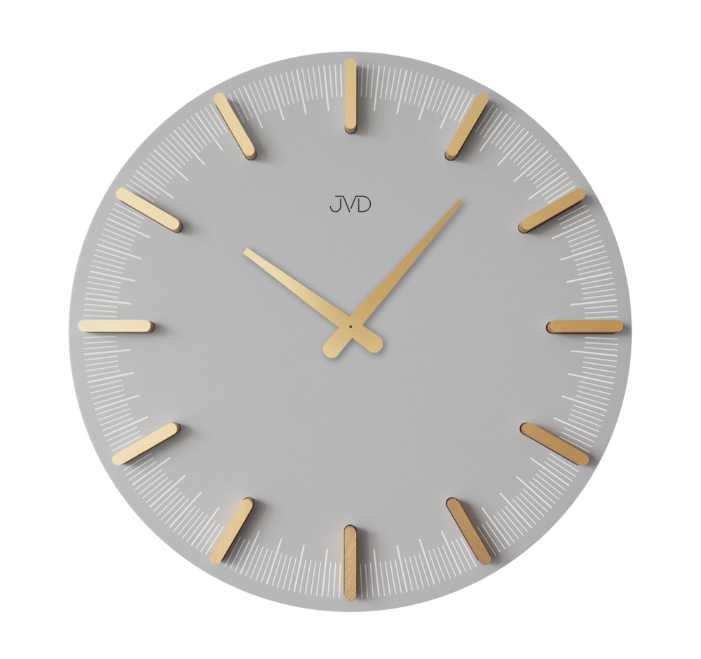 JVD Designové minimalistické šedé hodiny JVD HC401.2