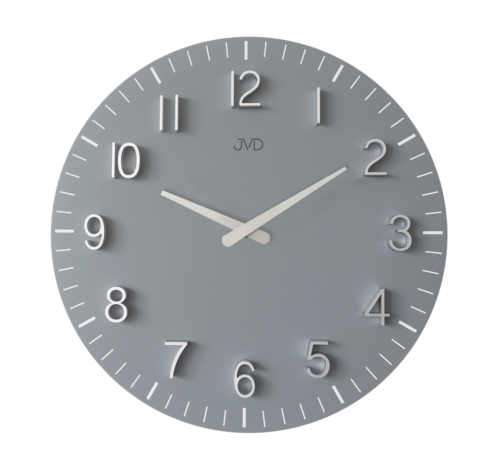JVD Designové minimalistické šedé hodiny JVD HC404.3