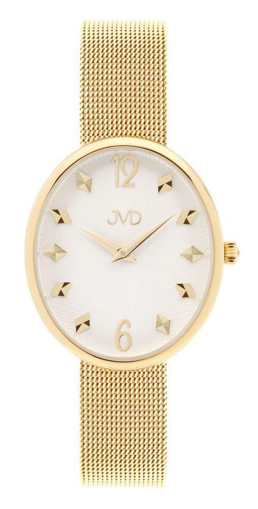 JVD Dámské oválné zlacené náramkové hodinky JVD J4194.2