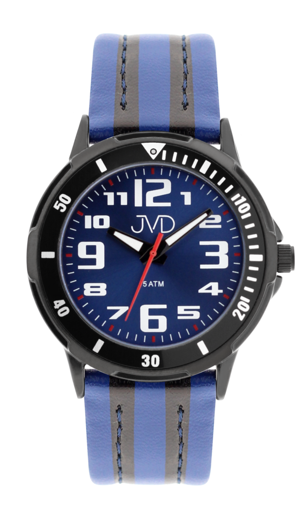JVD Dětské chlapecké modré designové náramkové hodinky JVD J7218.1