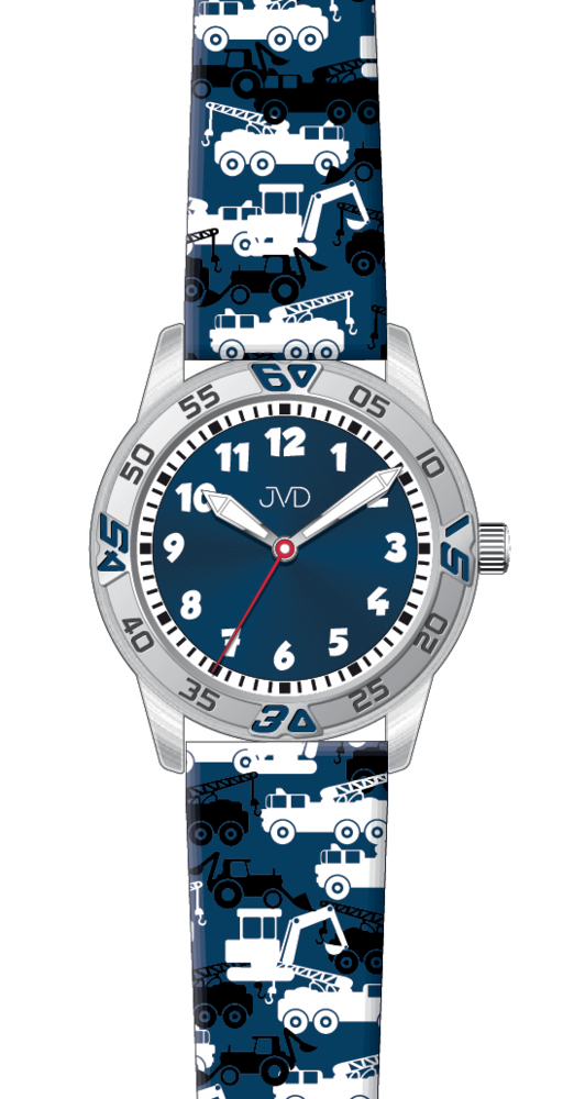 JVD Dětské chlapecké sportovní modré hodinky JVD J7219.1
