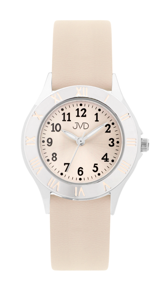 JVD Dětské dívčí krémové hodinky JVD J7216.3