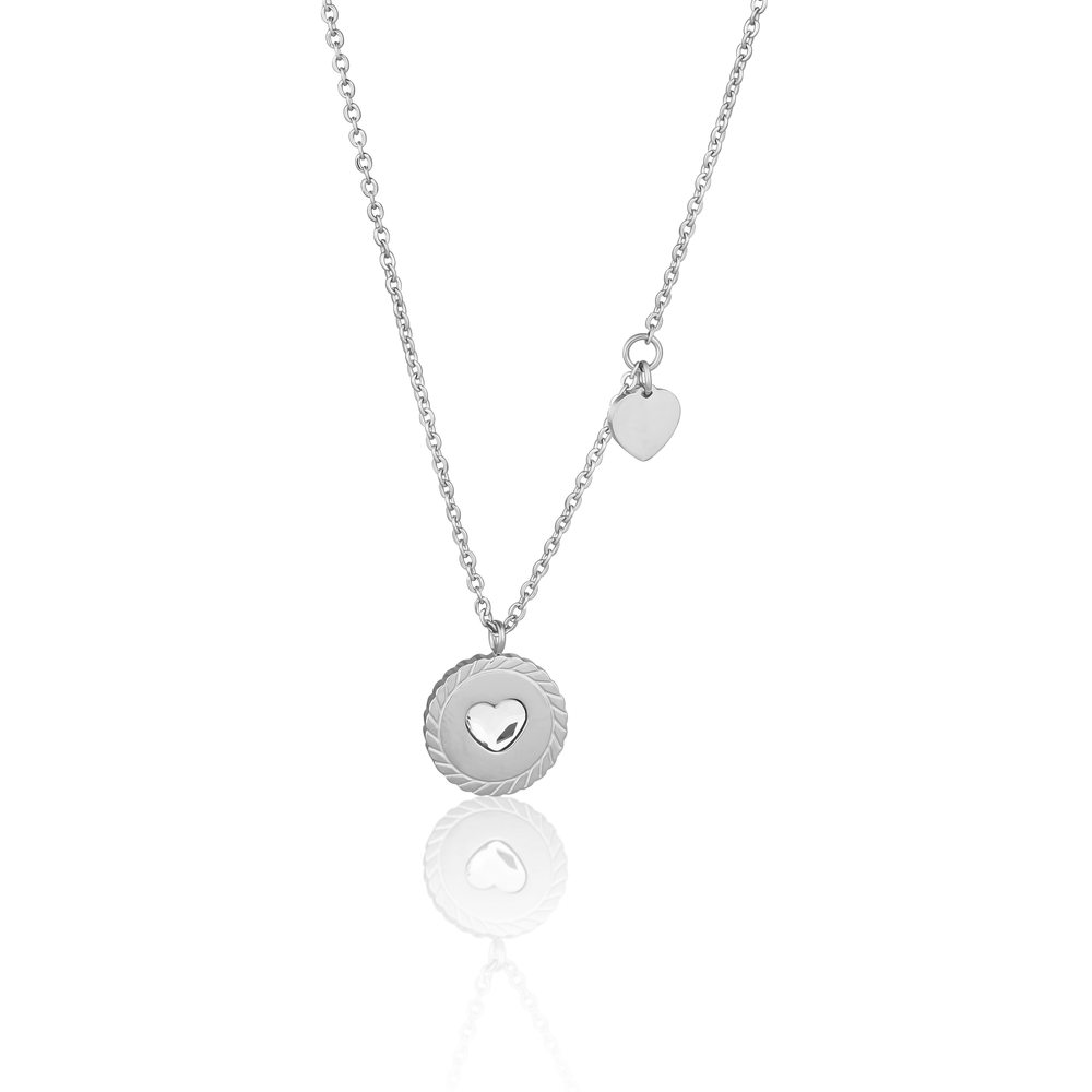 JVD Dámský ocelový stříbrný náhrdelník SSSN0052XG10045