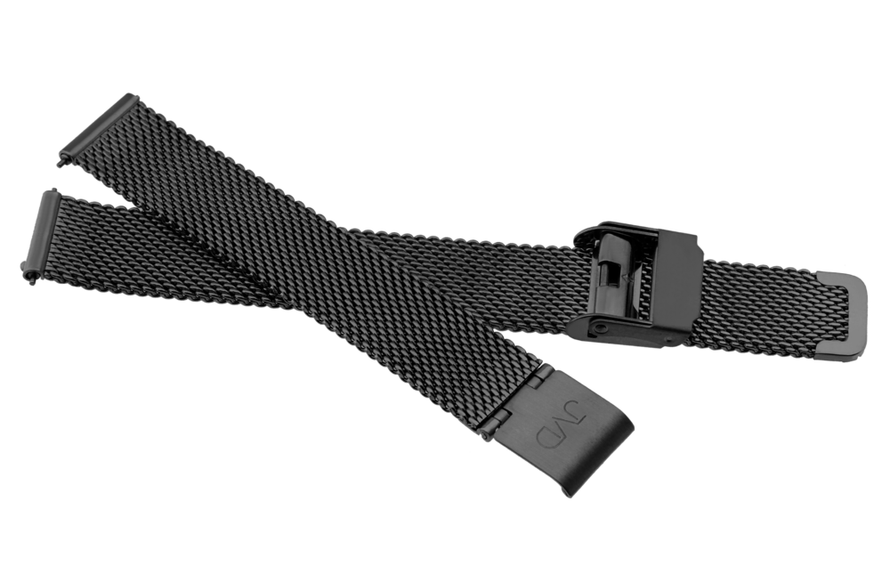 JVD Dámský kovový černý řemínek na hodinky SUNDAY ROSE RSUN-S29