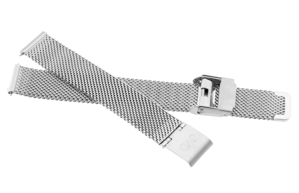 JVD Dámský kovový stříbrný řemínek na hodinky SUNDAY ROSE RSUN-F09
