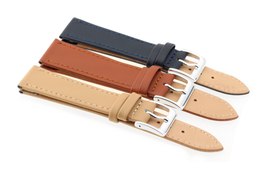 JVD Unisex béžový kožený řemínek na hodinky R18217/30