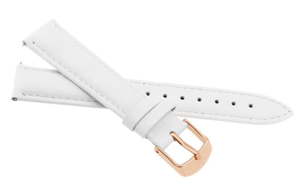 JVD Dámský bílý kožený řemínek na hodinky JVD RJ-TS6R
