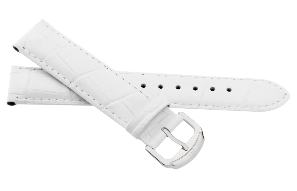JVD Dámský bílý kožený řemínek na hodinky JVDRW10
