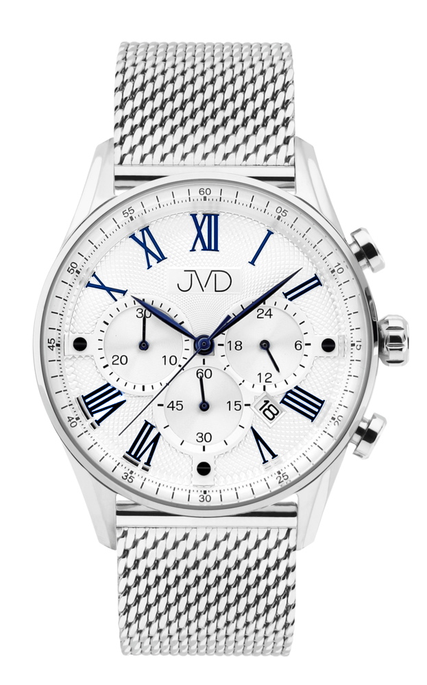 JVD Pánské náramkové hodinky JVD JE1001.2 s římskými číslicemi - chronograf 10ATM