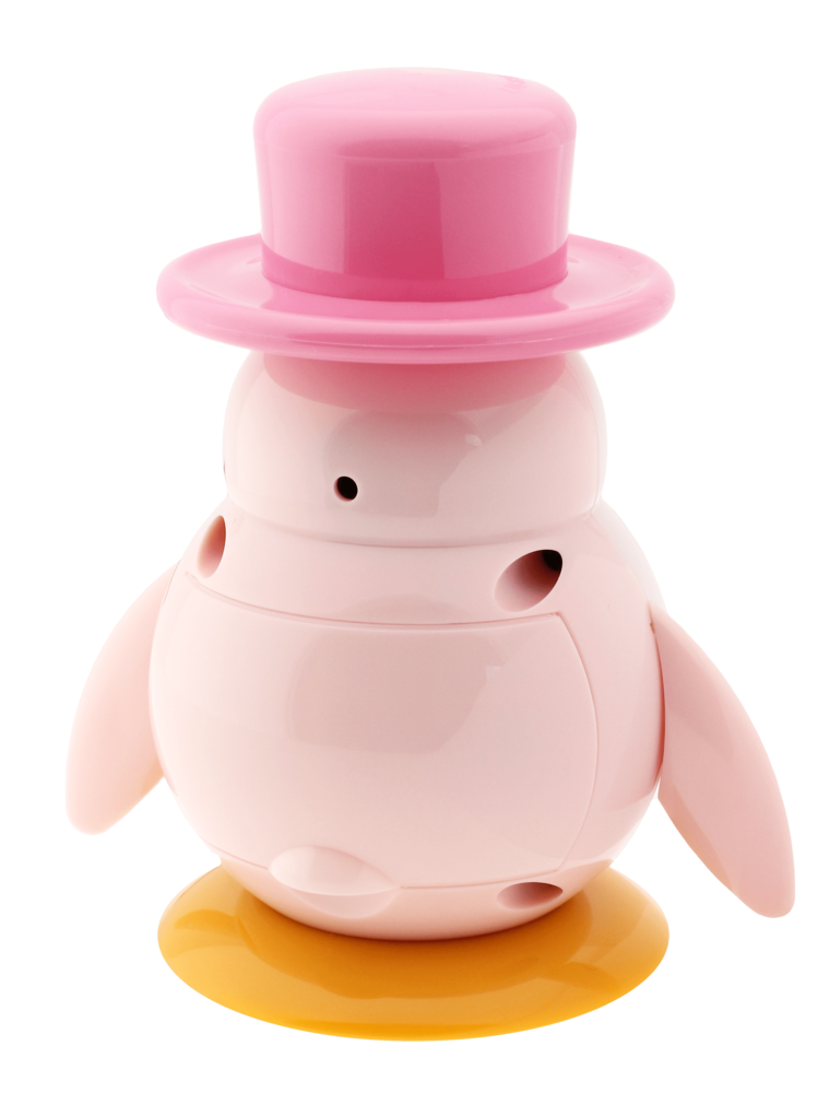 JVD Dětský růžový budík JVD SR52.2 - tučňáček