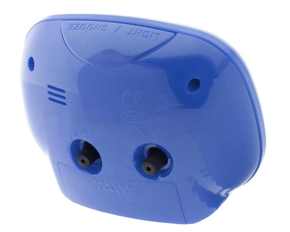 JVD Netikající tichý modrý analogový budík JVD SRP865.3