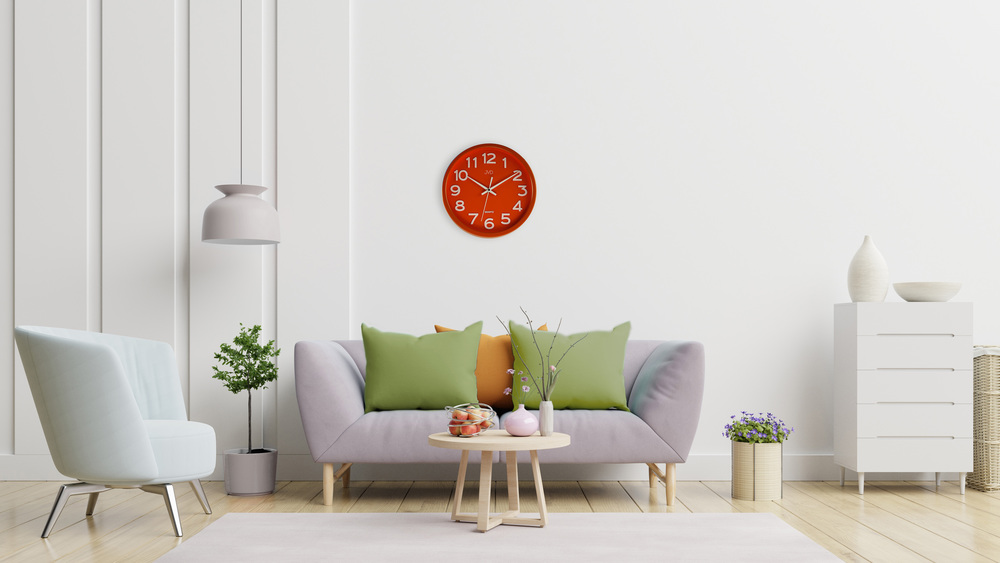 Hodiny JVD červené HX2413.5