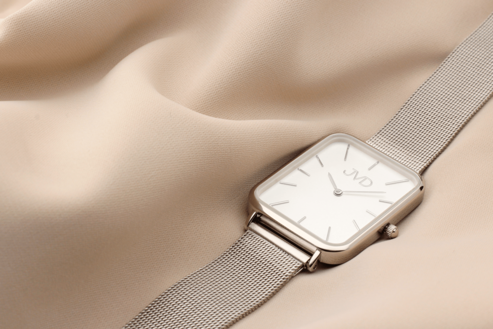 JVD Luxusní dámské elegantní nerezové hranaté ocelové hodinky JVD J-TS60