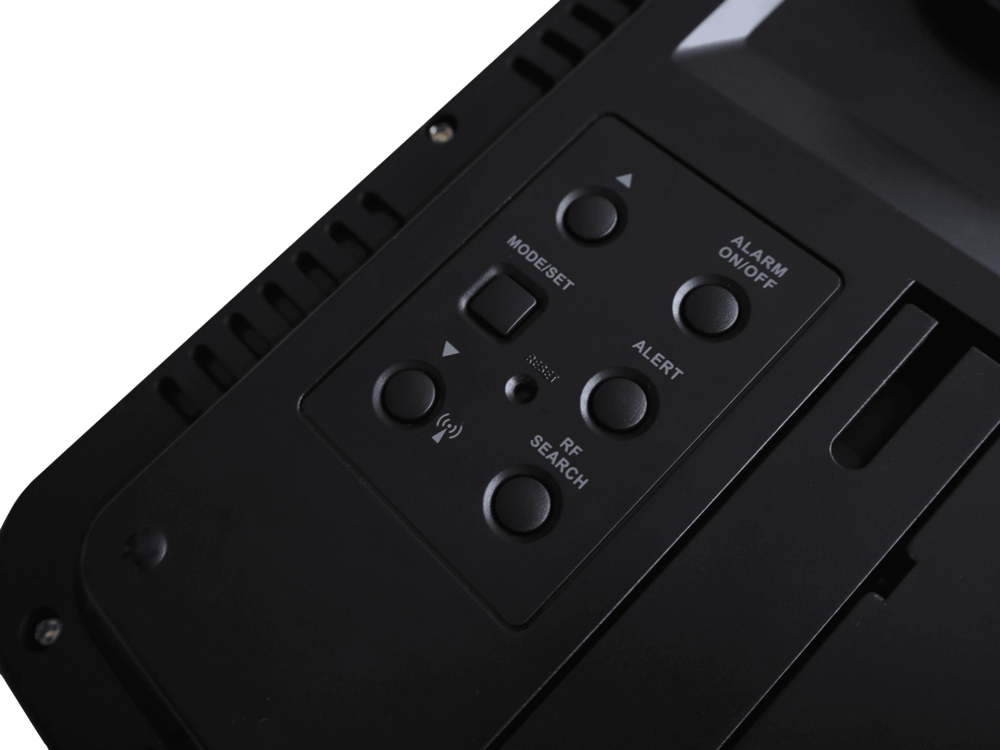 JVD Černé obrovské rádiem řízené hodiny JVD RB9385